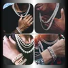 Högkvalitativ fina smycken Hip Hop Cuban Link Chain 15mm VVS Moissanite Diamonds Cuban Chain Halsband för män