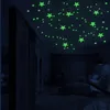 1set Stars Moon Dots Selfadhesive Luminous Wall Sticker Kids Bedroom Diy Decal Glow In Dark Fluorescent Holiday Party Decor 240418