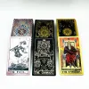 Games 1 Deck Tarot Cards Plastic Rider Waite Gold Black Waterproof Drabrable Oracle Divination With Guide Book L720