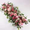 Fleurs décoratives 50 cm Rose Fleur artificielle Silk Arrangement mural de mariage