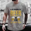 Men's T-Shirts Fashion Beer Lover Graphic T-shirt Mens Beverage Party Street Clothing 2024 Summer Beer Day Short Sleeve T-shirt Extra Large Y2k TopXW