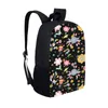 Rugzak schattige bloem dierendruk schoudertassen voor kinderen DIY Design vuil resistent studentenboek Outdoor Print On Demand Backpacks