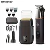 Hårtrimmer Mota Electric Shaver och Clipper Set med Digital Display Washable Electric Q240427