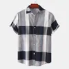 New Solid Color Casual Men's Short Sleeved Shirt Men's Shirt