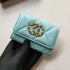 luxurys flap quilted coin pouch pourseレザーデザイナーキャビアキーチェーン7aレッドウォレットキーポーチレディースコイン財布財布