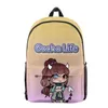 Backpack Cartoon Novelty Cool Trendy Gacha Life Student Notebook Backpacks 3D Printed Oxford Waterproof Boys/Girls Travel Bags