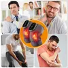 2PCS Electric Knee Massager Red Light Therapy Heating Vibration Elbow Shoulder Brace Pads For Joint Pain Relief 240424