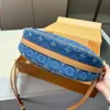 24SS Women Loop Retiro bakken denim tassen leer klassieke bloemen lederen handtas luxurys shouder crossbody messenger dames reizen handba kcai