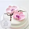 Formy motyla orchidea kształt silikonowy tort pleśń 3D Flower Fondant Cake Mold Bufake Jelly Candle Dekoracja Narzędzia do pieczenia