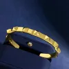 Designer Woman Men Bangle Vlogo Luxury Fashion Brand Letter V Metal Gold Armband Women Man Open Armband Jewelry Gift Uudd33