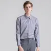 Herren lässige Hemden Mode Nicht-Eire-Hemd Langarm Anti-Falten-Klassiker Klassisches Solid Business Soft Bambus Faser Wahl