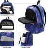 Backpack Galaxy School College Laptop USB -oplaadhaven voor tieners Boys Girls Bags Star Universe Space Book Bags