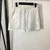 Fashion All-Match Lining Shorts High Clothing Women Impresión con cremallera Carta para mujer Shorts Womens Mesh Clother Diseñador Calidad C UGBK