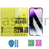 iPhone 15用のスクリーンプロテクターの強化ガラス15 13 12ミニ11 Pro XS Max XR 6 7 8 Plus Samsung A15 A25 A35 A55 A12 A05S Protect Film 9H 0.33mm Paper Retail Box Wholesale