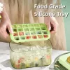 Gereedschap Press Type Ice Cube Maker Ice Box Tray Food Grade Silicone Kitchen Gadget Ice Bucket Ice Ball Mold voor bierkoffie Quickfreeze