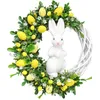 Decorative Flowers Easter Flower Wreath Decoration Ring Hoop Hanging Artificial DIY Holiday Party Door