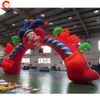 Activités extérieures Livraison gratuite 10 m de large tête de clown arc arc gonflable de cirque de cirque de cirque pour ouverture au sol