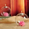 Candlers JX-LClyl Crystal Glass Holder Congre de mariage romantique Dîner à la maison décor