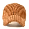 Softball cokk jesienna zimowa czapka baseballowa Kobiety Corduroy Winter Hats for Women Snapback Hat Kobiet Hip Hop Cap Gorras Bone