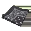 Bandanas Durag Modna hip-hopowa chustka chusteczka unisex czarny pasek do włosów opaska szalik Paspat na rękę Opakowanie Opakowanie Szalik Square Scali