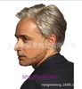 Wig Hot Sell Mens Wig Set Handsome d'âge moyen et âgé papa court court argenté gris courte courte