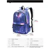 Backpack Galaxy School College Laptop USB Carica Porta per adolescenti per ragazzi Bags Star Universe Space Bookbags