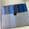 6pcs/Box Schwere Chiffon Hijab Schal Wrap Wrap Feste Farbschals Stirnband Muslim Hijabs mit Geschenkbox Headscarf Foulard Femme 240416