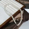 Shi Family Pearl Necklace For Women Versatile High End Australian White True Multi Linen Collar Chain Zhuji Spring/Summer Luxury Jewelry