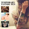 Tattoo Transfer Temporary Tattoo Pen with Tattoo Stencils Tattoo Set Skin Friendly 10-Count Pack of Assorted Colors Easy To Clean for Women Men 240427