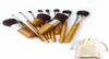 Bamboo Handle Makeup Brushes Set Professional Cosmetics Brush Kits Foundation Foundation Falkadow Brosses Kit Make Up Tools 11pcSet RRA1622114854