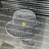 Cowboy emmer hoed ontwerper visser hoed vrouwen luxe sunhat denim cap brede rand hoeden 3 kleuren visser hoeden casual petten buiten zon hoeden