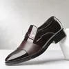 Casual Shoes Men Leather Classic Business Formal Fashionable And Elegant Wedding Shoe Covers Office Oxford Black