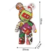 Transformation Toys Robots Childrens Toy Cartoon Mini Violent Bear Brick Model With Light Building Block DIY Mini Brick Christmas Giftl2404