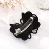 Клипы для волос Barrettes haimeikang waterestone Lucky Flower Hair Clip Barrettes для женщин блестящий цвет хвостик Barrette Fashion Fashion Accessories 240426