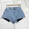 Kobiet's Shorts Women Denim 2024 Spring Summer High talia Dopasowanie kolorów Jean All Match Mashrival