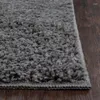 Carpets piline un tapis traditionnel de zone intérieure de shag gris massif 5 'x 7'