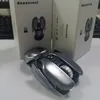 DANCESUL AUTO SLEEP 2,4 GHz Souris sans fil Ergonomic Alien Look Mouse Metal Mouse pour ordinateur portable PC avec récepteur USB