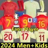 24ユーロスペインサッカージャージpedri gavi lamine yamal morata carvajal olmo asensio ferran rodrigo cucurella Jersey 24 25スペイン人男性キッドキットフットボールシャツファンプレーヤー