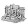 3D Bulmacalar Demir Yıldız Paslanmaz Çelik Gümüş 3D Metal Kit Trevi Çeşme Binası Montaj Modeli DIY Lazer Kesme Modeli TOYL2404