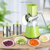 3-in-1 Manuell rotation Gemüse Obst Slicer Rundschneider Kartoffelschaut Spiralisator Gemüse Hacker Küche Haushaltswerkzeuge 240422