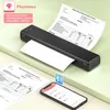Phomemo M08F A4 Yazıcı Taşınabilir Termal Kağıt Dövme Bluetooth Kablosuz 216mm Telefon dizüstü bilgisayarla uyumlu