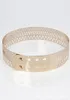 Riemen metalen spiegel taille riem 4 cm breedte 2021 Fashion Women Hollow Metallic Celebrity Gold Silver Band voor BL232869603