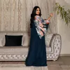 Vêtements ethniques Muslim Dubai Print Patchwork Maxi robe Abaya Kaftan Turkey Party Gown Eid Mubaraj Djellaba Islamic Jalabiya Femme Vestido