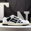 Skeleton Runner Designer Skeleton Casual Shoes Low Bone Men's and Women's Vintage Sneakers Black White Leather Lace Shoes