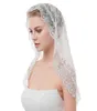 2019 White Black Veil Bridal Mantillas Chapel Veils Muslim Veil Head Covering Spets Katolska slöja Mantilla Welon Slubny X07266376331