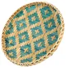 Plaques Bambou Woven Tray Small Round Panier Round Basket