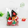 Borse da stoccaggio 1/3 pezzi trasparenti in PVC borsetta regalo di Natale con manici Viaggi di shopping Clear tote Borse Makeup