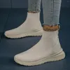 Scarpe casual allacciata in pilota intrecciate calze a piede sciolte a piede leggero stivali da pioggia femminile zapatos