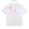 Gellery Dept Shirt Sleeves Designer Men Top Tshirts Round Crew Neck Fashion Fashion Hip Luxury Tops Tees Letters Luxury Brand camise