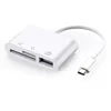 Ny typ C till SD -kortläsare OTG USB -kabel Micro SD/TF -kortläsare Adapter Dataöverföring för MacBook -mobiltelefon Samsung Huawei för data
